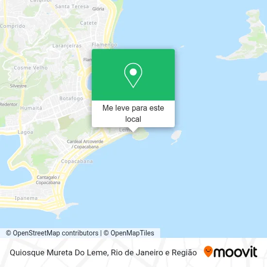 Quiosque Mureta Do Leme mapa