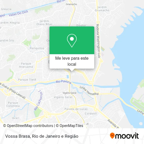 Vossa Brasa mapa