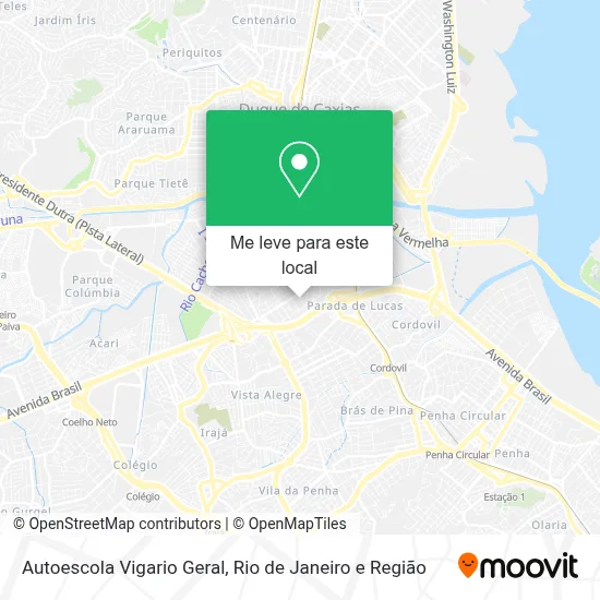 Autoescola Vigario Geral mapa