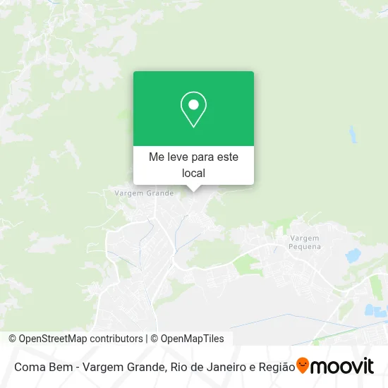 Coma Bem - Vargem Grande mapa