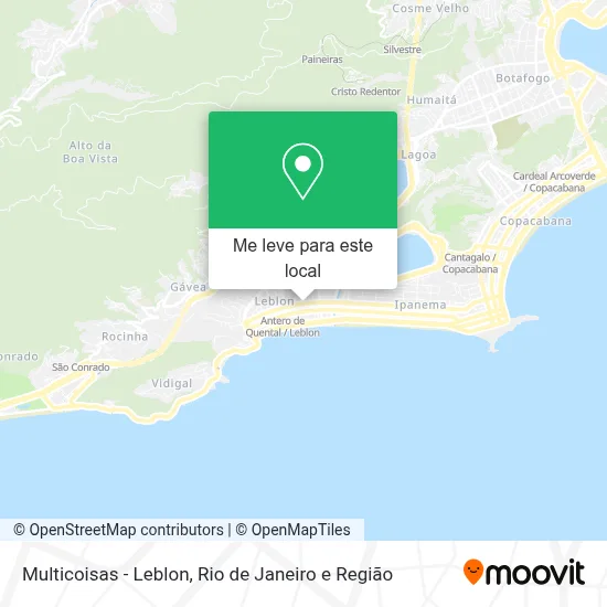 Multicoisas - Leblon mapa
