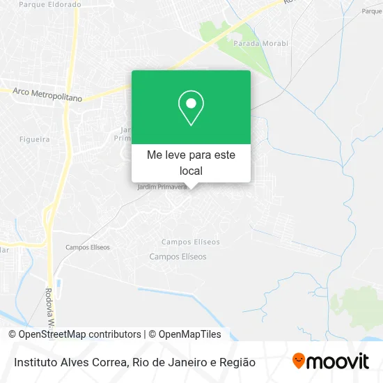 Instituto Alves Correa mapa