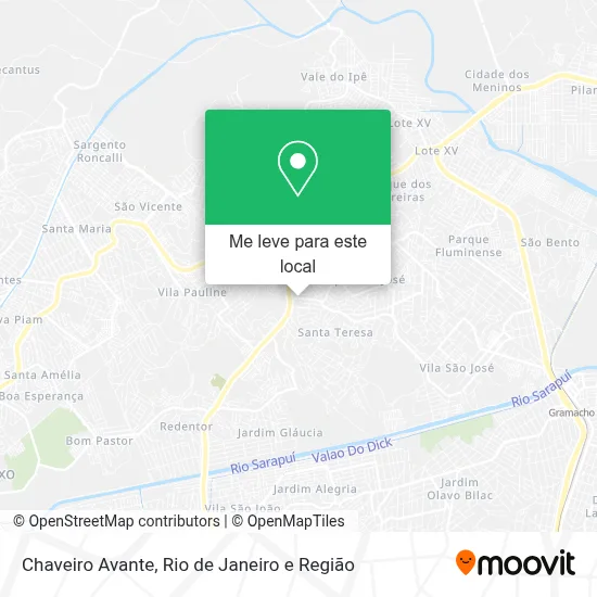 Chaveiro Avante mapa