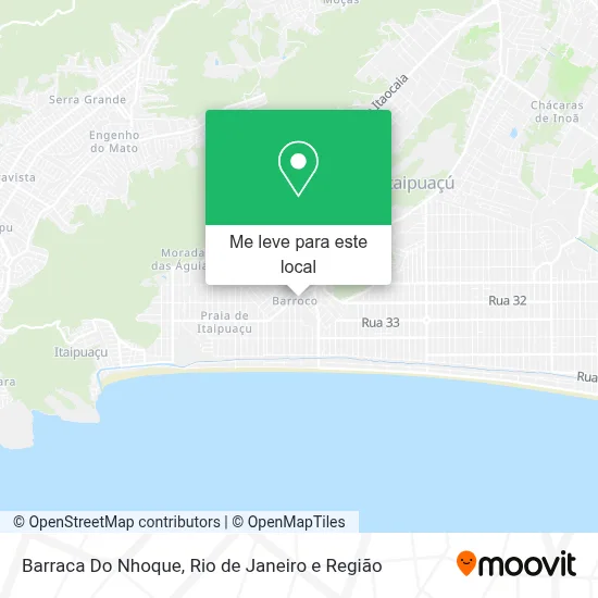 Barraca Do Nhoque mapa