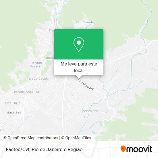 Faetec/Cvt mapa