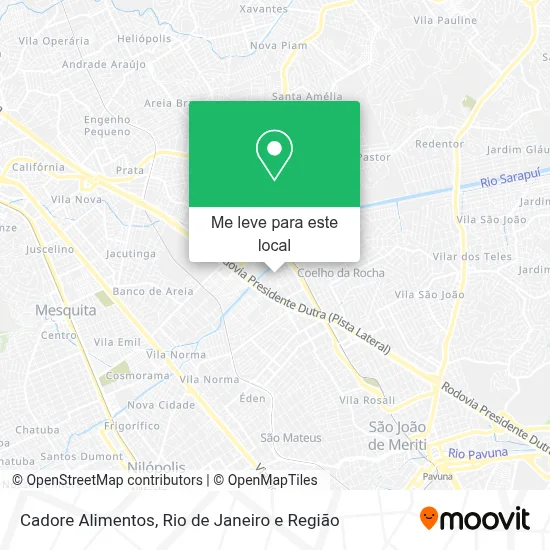 Cadore Alimentos mapa