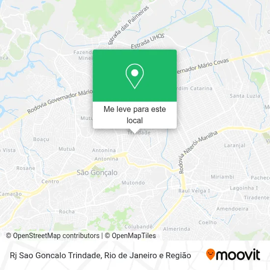 Rj Sao Goncalo Trindade mapa