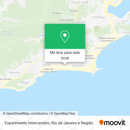 Experimento Intercambio mapa