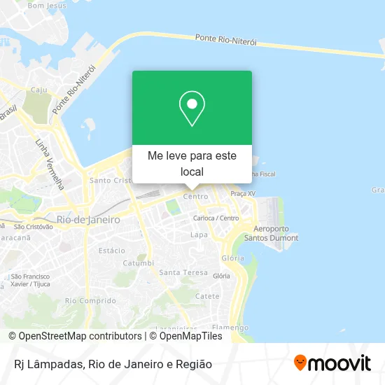 Rj Lâmpadas mapa