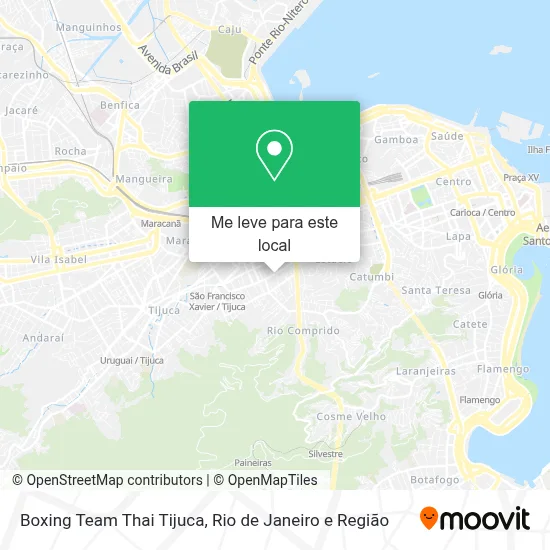 Boxing Team Thai Tijuca mapa