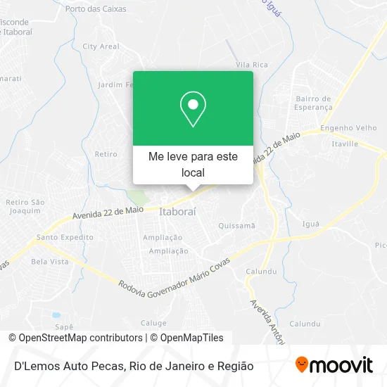 D'Lemos Auto Pecas mapa