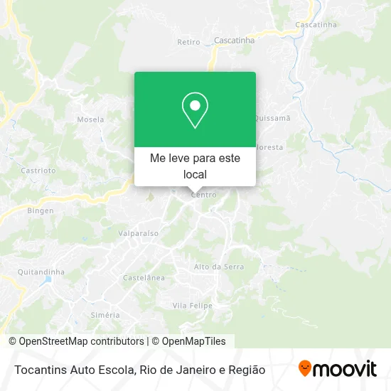 Tocantins Auto Escola mapa