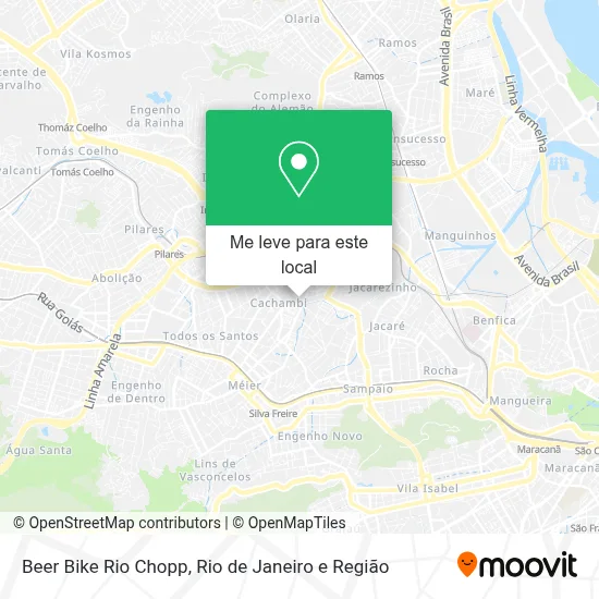 Beer Bike Rio Chopp mapa