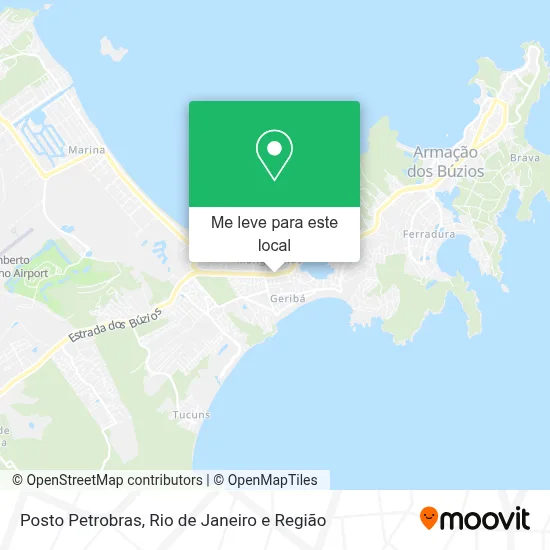 Posto Petrobras mapa