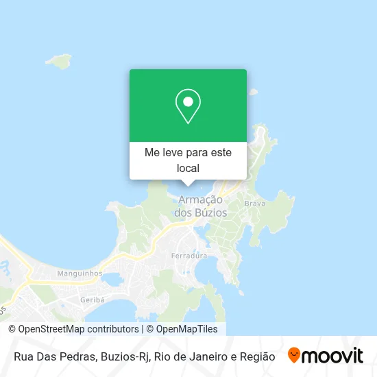 Rua Das Pedras, Buzios-Rj mapa