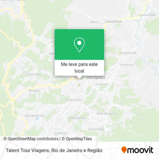 Talent Tour Viagens mapa