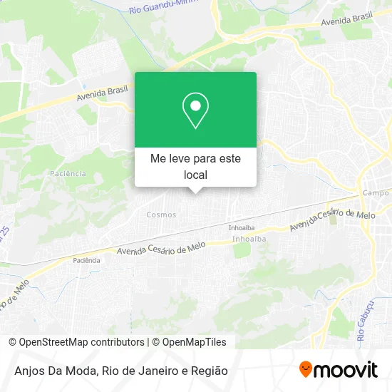 Anjos Da Moda mapa