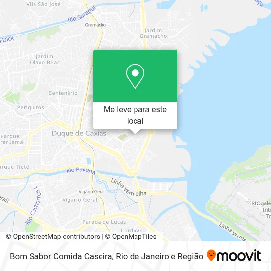 Bom Sabor Comida Caseira mapa