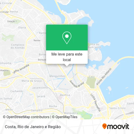 Costa mapa