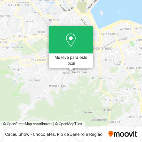 Cacau Show - Chocolates mapa