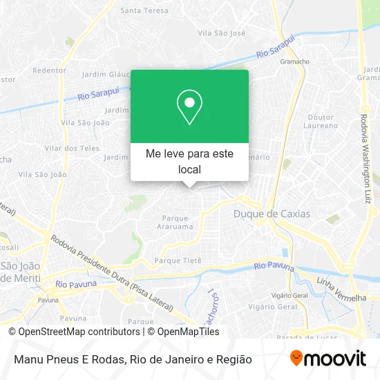 Manu Pneus E Rodas mapa