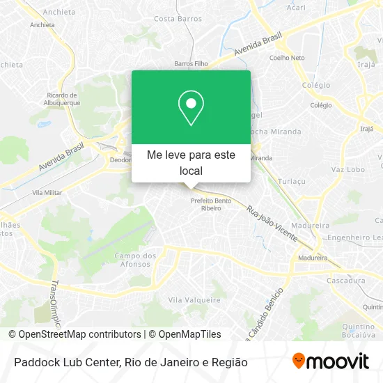 Paddock Lub Center mapa