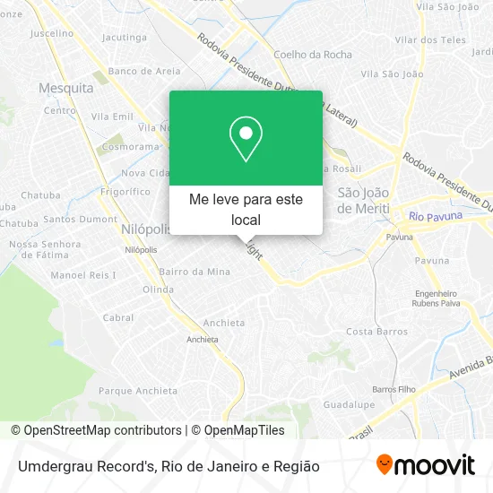 Umdergrau Record's mapa