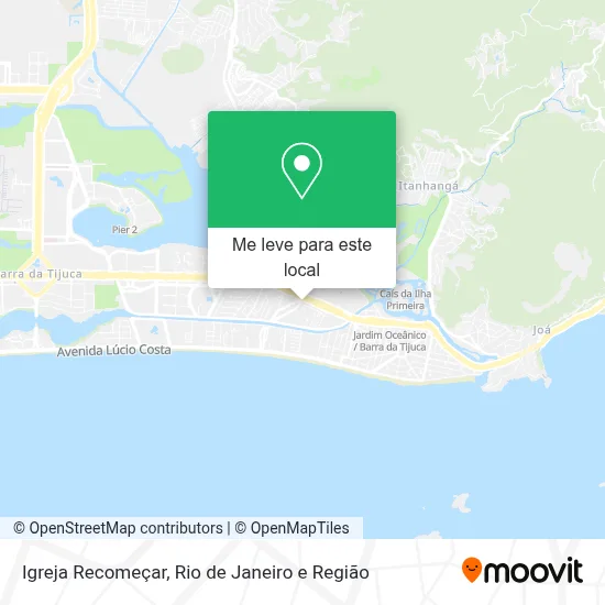 Igreja Recomeçar mapa