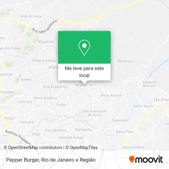 Pepper Burger mapa