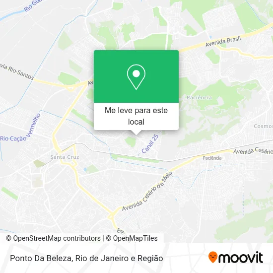 Ponto Da Beleza mapa