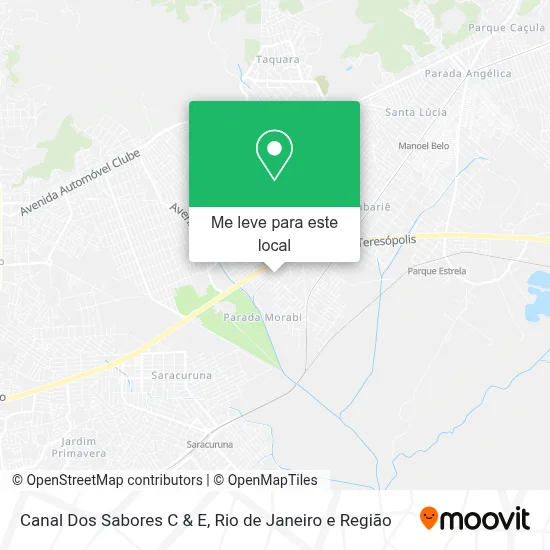 Canal Dos Sabores C & E mapa