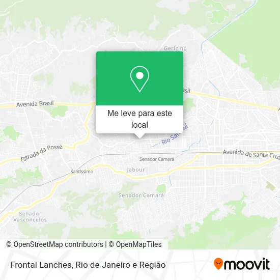 Frontal Lanches mapa