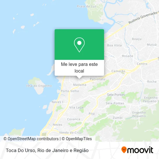 Toca Do Urso mapa