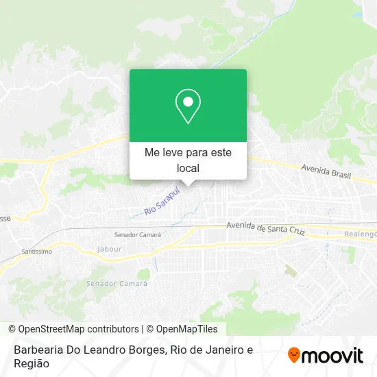 Barbearia Do Leandro Borges mapa