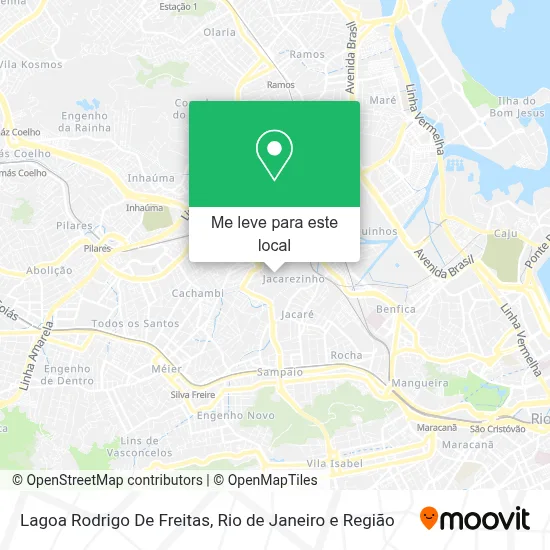 Lagoa Rodrigo De Freitas mapa