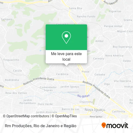Rm Produções mapa