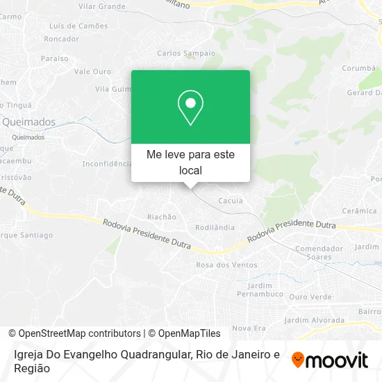 Igreja Do Evangelho Quadrangular mapa