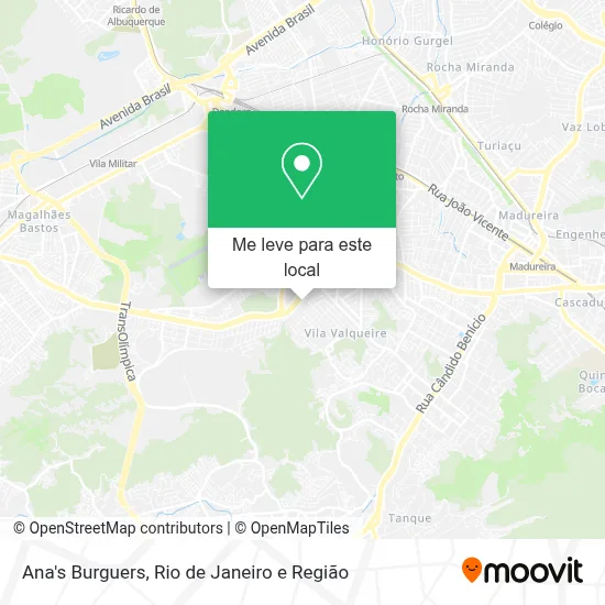 Ana's Burguers mapa