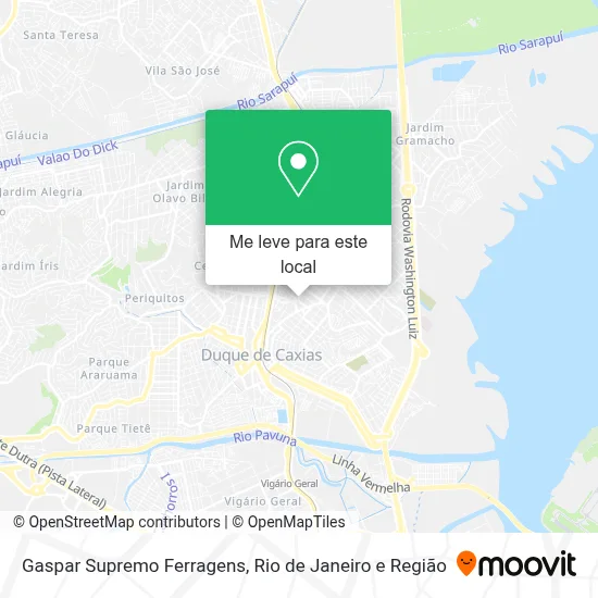 Gaspar Supremo Ferragens mapa