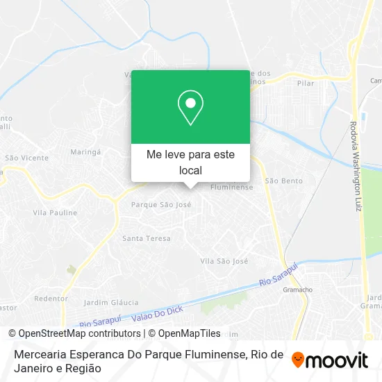 Mercearia Esperanca Do Parque Fluminense mapa