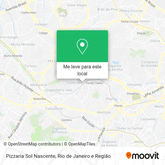 Pizzaria Sol Nascente mapa