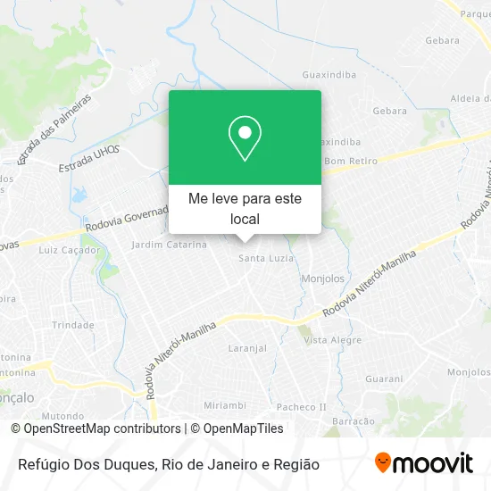 Refúgio Dos Duques mapa