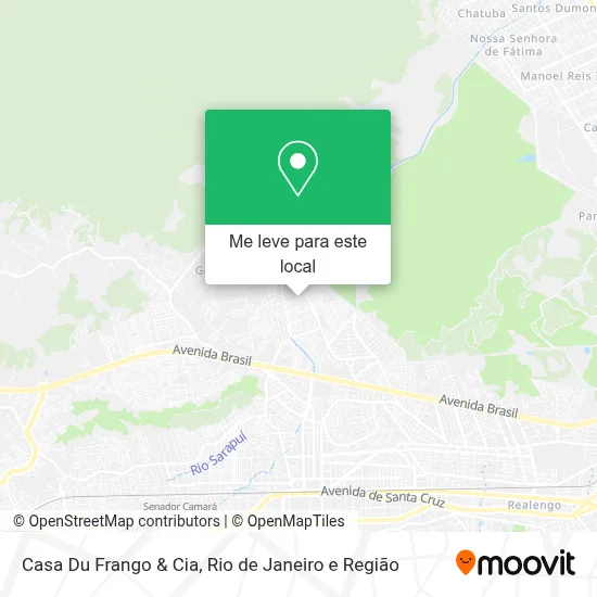 Casa Du Frango & Cia mapa