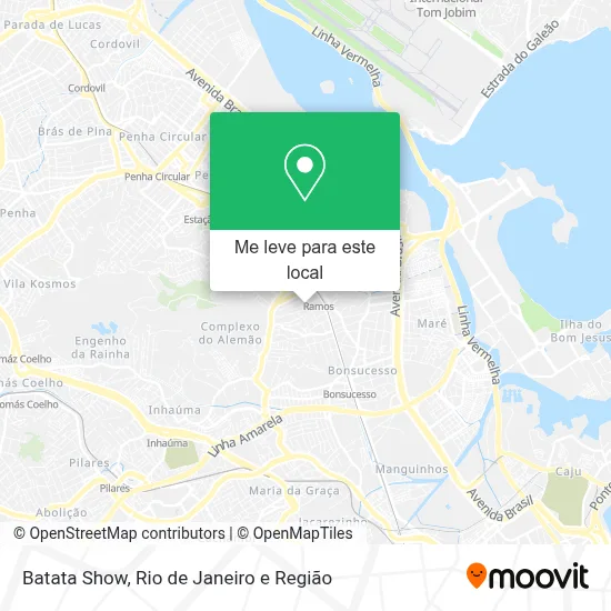Batata Show mapa