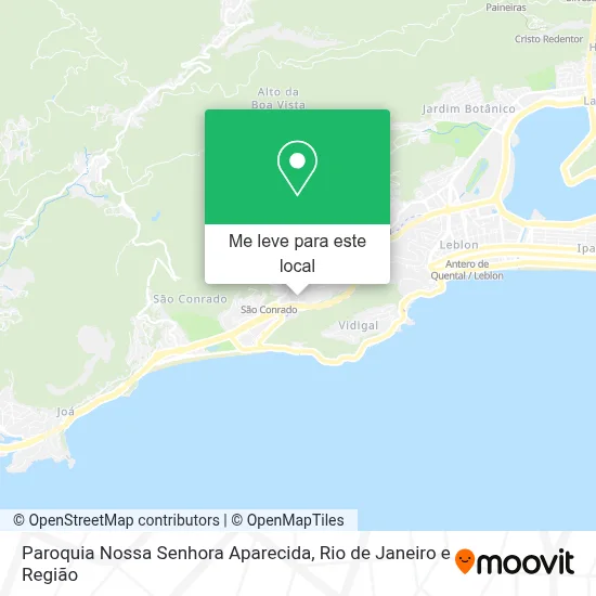 Paroquia Nossa Senhora Aparecida mapa
