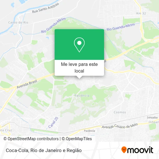 Coca-Cola mapa