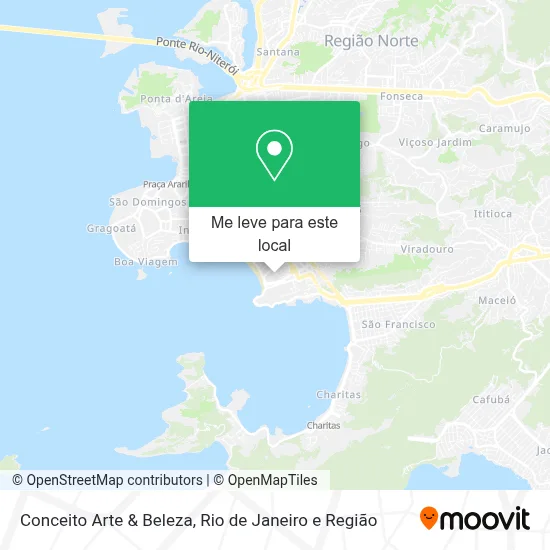 Conceito Arte & Beleza mapa