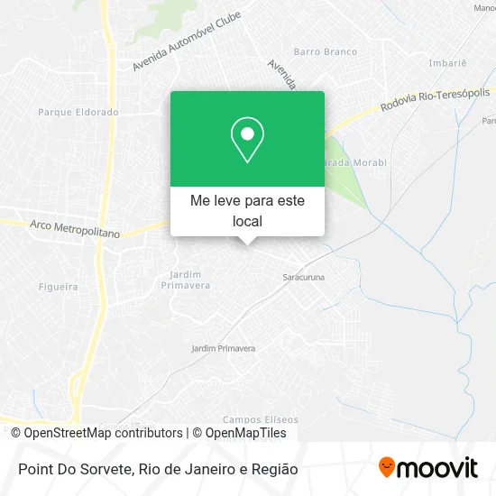Point Do Sorvete mapa