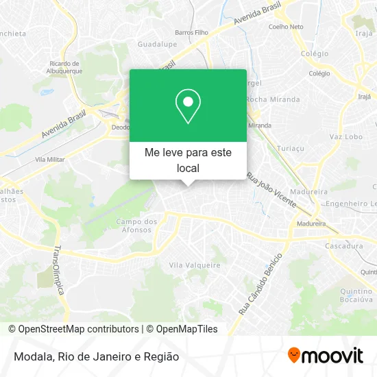 Modala mapa