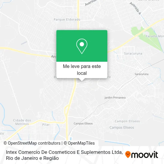 Intex Comercio De Cosmeticos E Suplementos Ltda mapa